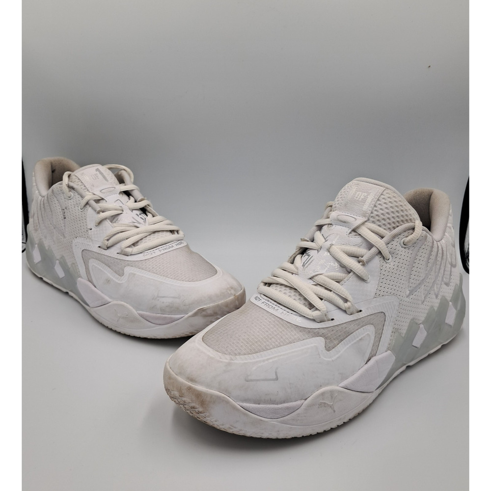 Size 13 - Puma LaMelo Ball MB.01 White Silver - 376941-04 - RETAIL $125